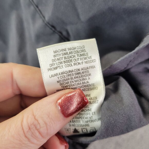 Code Happy Womens M Scrub Top Gray Short Sleeve Pockets Workwear Nursing Medical - Picture 9 of 13